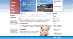 Desktop Screenshot of laurencekirkhealthcarecentre.co.uk