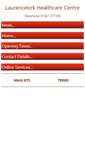 Mobile Screenshot of laurencekirkhealthcarecentre.co.uk